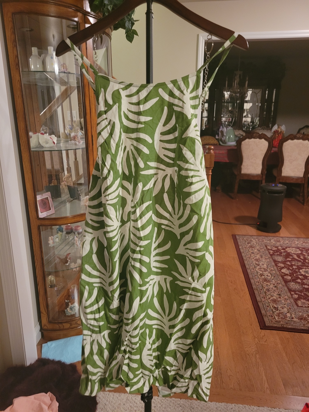 a new day Green and White Tropical Mini Dress - Picture 2 of 5